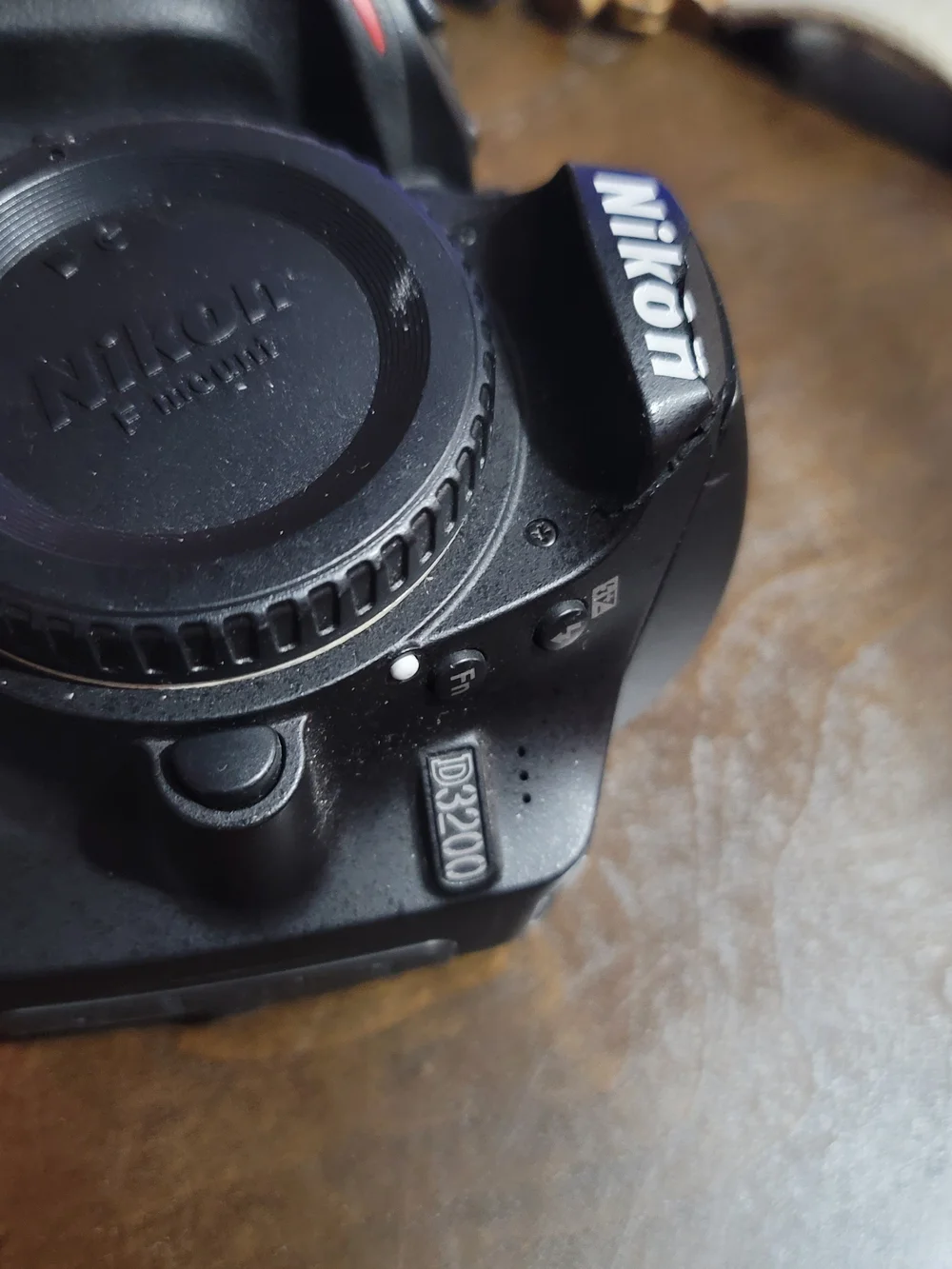 Nikon D3200 DSLR Camera - Black with Red Accent
